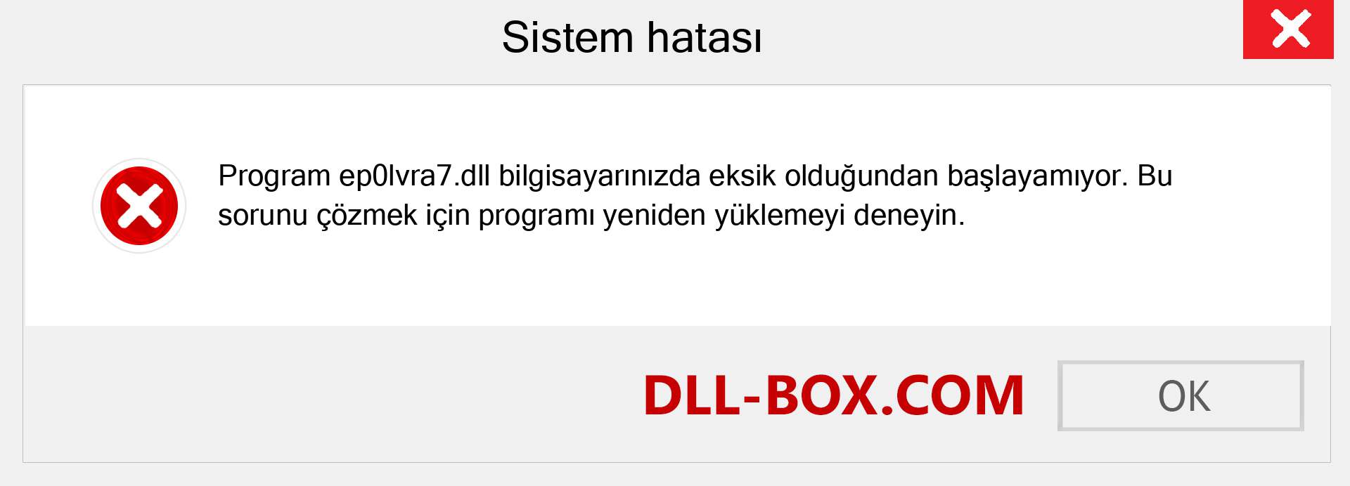 ep0lvra7.dll dosyası eksik mi? Windows 7, 8, 10 için İndirin - Windows'ta ep0lvra7 dll Eksik Hatasını Düzeltin, fotoğraflar, resimler